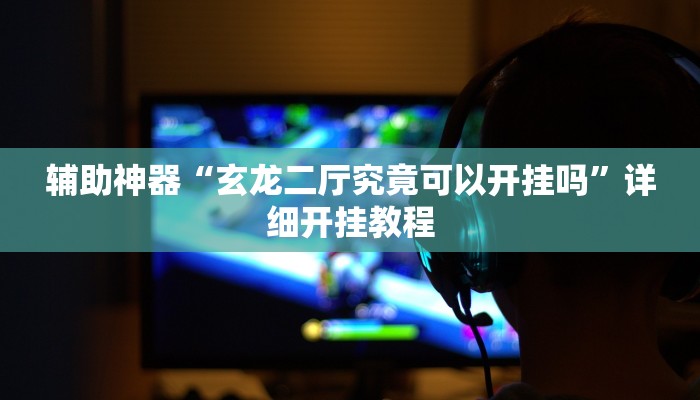 辅助神器“玄龙二厅究竟可以开挂吗”详细开挂教程