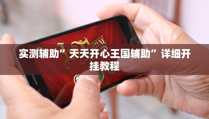 实测辅助”天天开心王国辅助”详细开挂教程