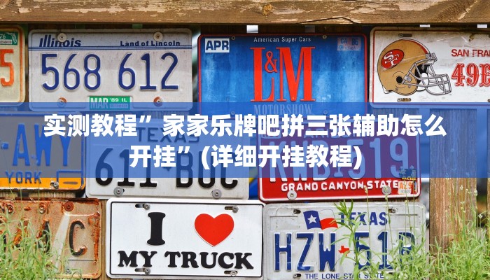实测教程”皮皮四川麻将怎么开挂”(详细开挂教程)