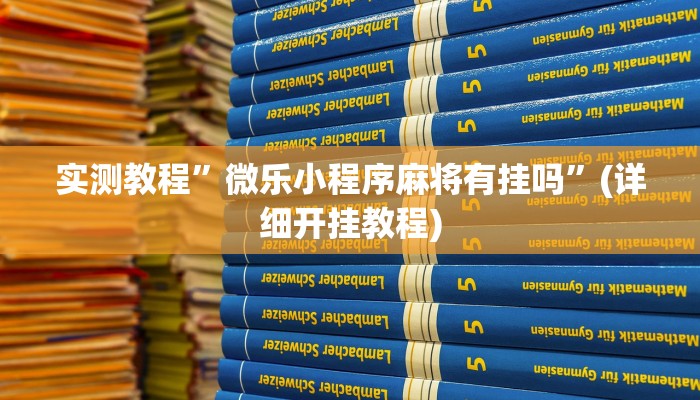 实测教程”功夫川麻透视辅助软件”(详细开挂教程)