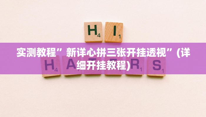 实测教程”新人皇助赢神器”(详细开挂教程)