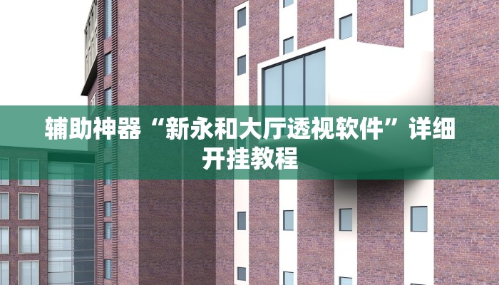 辅助神器“新永和大厅透视软件”详细开挂教程