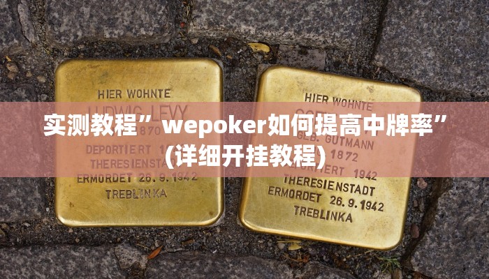 实测教程”wepoker如何提高中牌率”(详细开挂教程)