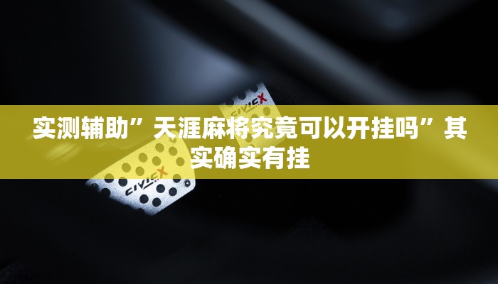 实测教程”微乐河南麻将开挂教程”(详细开挂教程)
