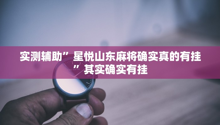 实测辅助”超稳众娱透视挂”详细开挂教程