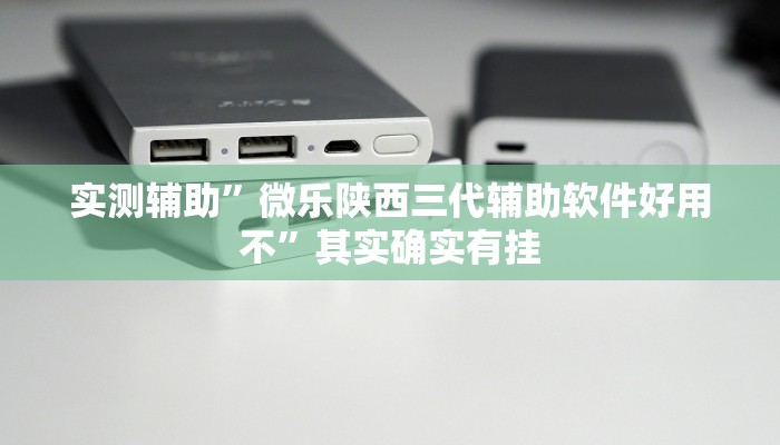 实测辅助”微乐陕西三代辅助软件好用不”其实确实有挂