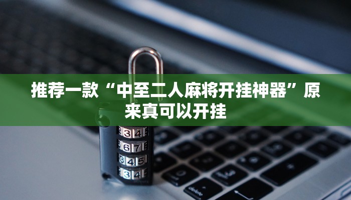 推荐一款“中至二人麻将开挂神器”原来真可以开挂