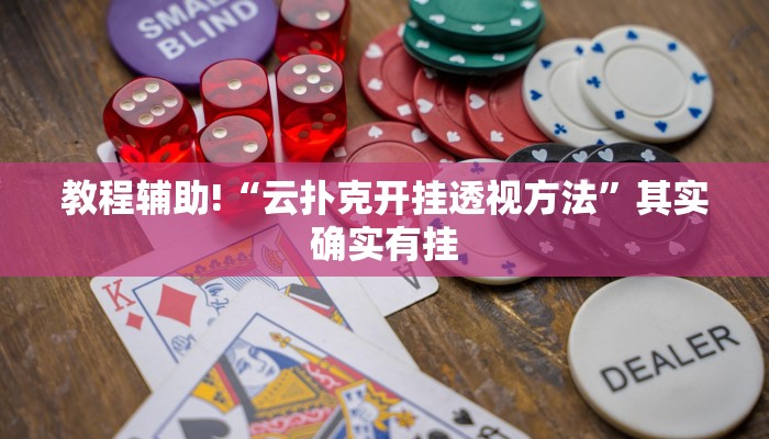 教程辅助!“云扑克开挂透视方法”其实确实有挂