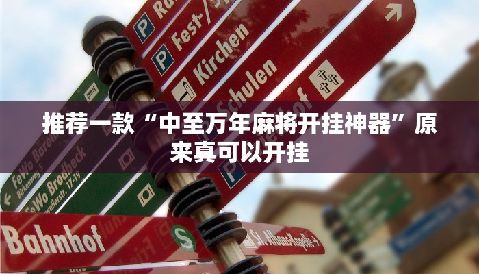 推荐一款“中至万年麻将开挂神器”原来真可以开挂
