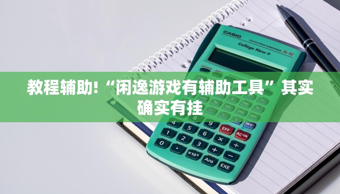 教程辅助!“闲逸游戏有辅助工具”其实确实有挂