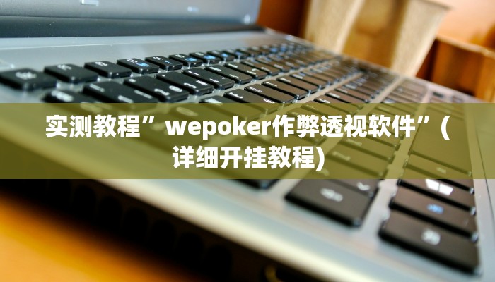 实测教程”wepoker作弊透视软件”(详细开挂教程)
