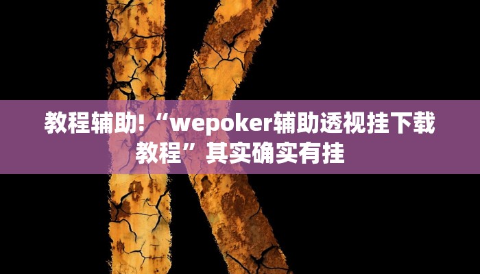 教程辅助!“wepoker辅助透视挂下载教程”其实确实有挂
