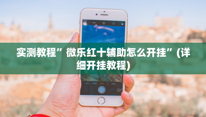 实测教程”微乐红十辅助怎么开挂”(详细开挂教程)