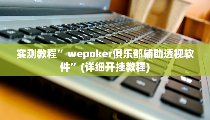 实测教程”wepoker俱乐部辅助透视软件”(详细开挂教程)