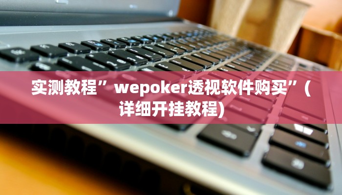 实测教程”wepoker透视软件购买”(详细开挂教程)