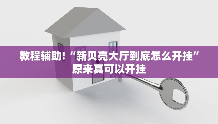 教程辅助!“新贝壳大厅到底怎么开挂”原来真可以开挂