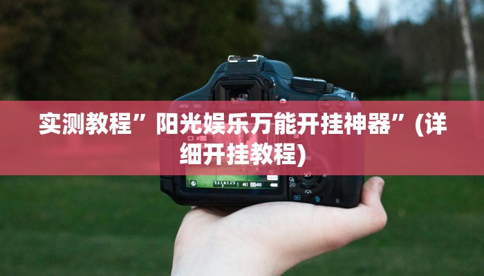 实测教程”阳光娱乐万能开挂神器”(详细开挂教程)