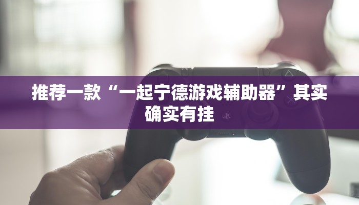推荐一款“一起宁德游戏辅助器”其实确实有挂