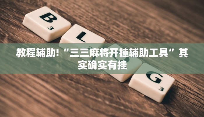 教程辅助!“三三麻将开挂辅助工具”其实确实有挂