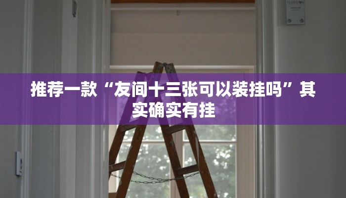 推荐一款“友间十三张可以装挂吗”其实确实有挂