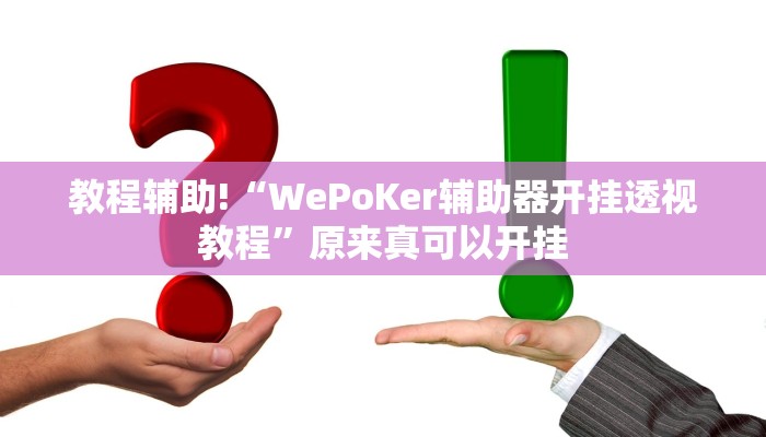 教程辅助!“WePoKer辅助器开挂透视教程”原来真可以开挂