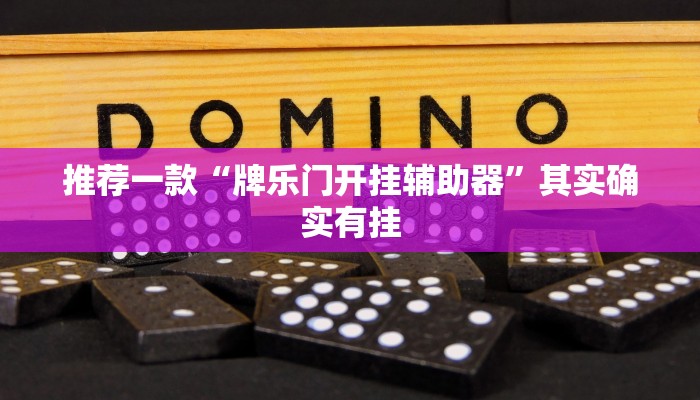 推荐一款“牌乐门开挂辅助器”其实确实有挂