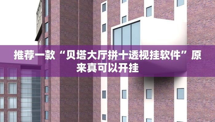 推荐一款“贝塔大厅拼十透视挂软件”原来真可以开挂