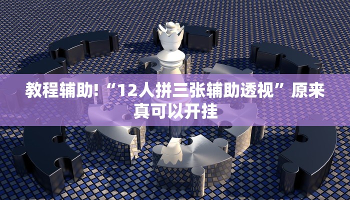 教程辅助!“12人拼三张辅助透视”原来真可以开挂