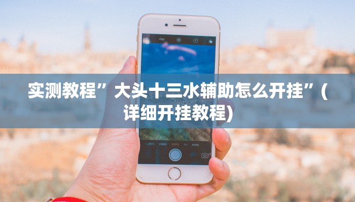 实测教程”大头十三水辅助怎么开挂”(详细开挂教程)