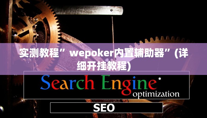 实测教程”wepoker内置辅助器”(详细开挂教程)